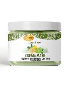SPA REDI - Body and Foot Cream Mask, Lemon and Lime, 16 Oz - Pedicure Massage for Tired Feet and Body, Hydrating, Fresh Skin - Infused with Hyaluronic Acid, Amino Acids, Panthenol, Comfrey Extract