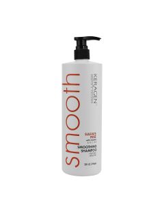 KERAGEN - Smoothing Shampoo with Keratin and Collagen for All Hair Types, Sulfate Free, 32 Oz - Moisturizes, Strengthens, Protects Color and Repair - Panthenol, Vitamins, and Jojoba Oil