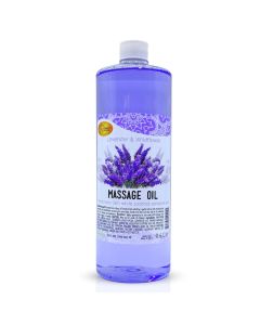 SPA REDI - Massage Oil, Lavender, 32 Oz - Professional Full Body Massage Therapy, Manicure, Pedicure - Relax Sore Muscles and Repair Dry Skin, Enhanced with High Absorption Oils and Vitamin E