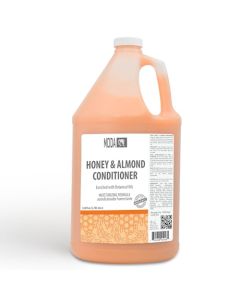 MODA - Moisturizing Conditioner for all Hair Types, Honey Almond, 128 Oz, Professional - Strengthens, Moisturizes, Leaves Hair Soft and Shiny, Adds Volume, Protects Color and Restore