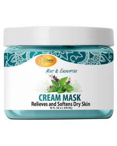 SPA REDI - Body and Foot Cream Mask, Mint and Eucalyptus, 16 Oz - Pedicure Massage for Tired Feet and Body, Hydrating, Fresh Skin