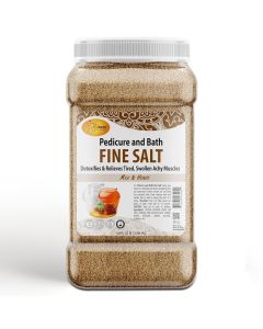 SPA REDI - Detox Foot Soak Pedicure and Bath Fine Salt, Milk and Honey, 128 Oz - Made with Dead Sea Salts, Argan Oil, Coconut Oil, and Essential Oil - Hydrates, Softens and Moisturizes