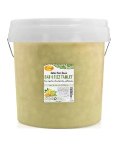 SPA REDI - Bath Fizz Tablets - Lemon Scented - 2500 Tablets - 3 Gal Pail