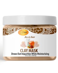 SPA REDI - Clay Mask - Pedicure and Body Deep Cleansing, Skin Pore Purifying, Detoxifying and Hydrating - Natural Bentonite Clay, Infused with, Amino Acids, Panthenol and Comfrey Extract