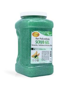 SPA REDI – Exfoliating Scrub Pumice Gel, Cucumber Melon, 128 Oz - Manicure, Pedicure and Body Exfoliator Infused with Hyaluronic Acid, Amino Acids, Panthenol and Comfrey Extract