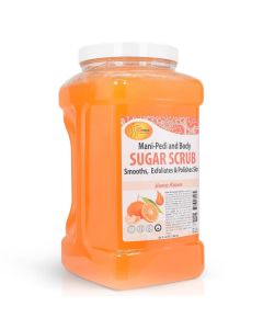 SPA REDI - Sugar Body Scrub, Exfoliating, Mandarin, 128 Oz, Moisturizing, Hydrating and Nourishing, Glow, Polish, Smooth and Fresh Skin - Body Exfoliator