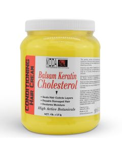 MODA - Cholesterol Deep Conditioning Hair Cream with Keratin, Panthenol, Collagen Amino Acids, Jojoba Oil, and Vitamin E – 64 Oz