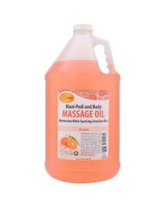 SPA REDI - Massage Oil, Mandarin, 128 Oz - Professional Full Body Massage Therapy, Made with Almond Oil, Cotton Seed Oil, Sunflower Oil, Avocado Oil, Essential Oils and Vitamin E