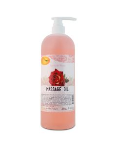 SPA REDI - Massage Oil Sensual Rose Professional Pedicure, Body and Hot Oil Manicure, Infused with Natural Oils, Vitamins, Panthenol and Amino Acids - 32oz