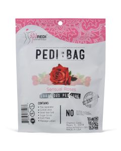 SPSPA REDI Detox In A Bag Pedicure Kit -Pedicure Massage for Tired Feet, Detoxifies and Refreshes Feet, Refreshing Rose