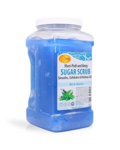 SPA REDI – Sugar Body Scrub, Mint and Eucalyptus, 128 Oz, Exfoliating, Moisturizing, Hydrating and Nourishing, Glow, Polish, Smooth and Fresh Skin - Body Exfoliator
