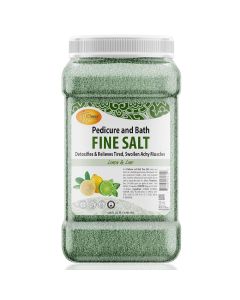 SPA REDI - Detox Foot Soak Pedicure and Bath Fine Salt, Lemon and Lime,128 Oz - Made with Dead Sea Salts, Argan Oil, Coconut Oil, and Essential Oil - Hydrates, Softens and Moisturizes